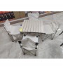 FOLDABLE CHILDREN'S CAMPING TABLE AND CHAIR GROUP FOR 4 PEOPLE