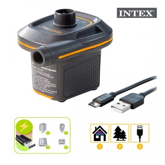 INTEX Mini Fast Pump with USB Port