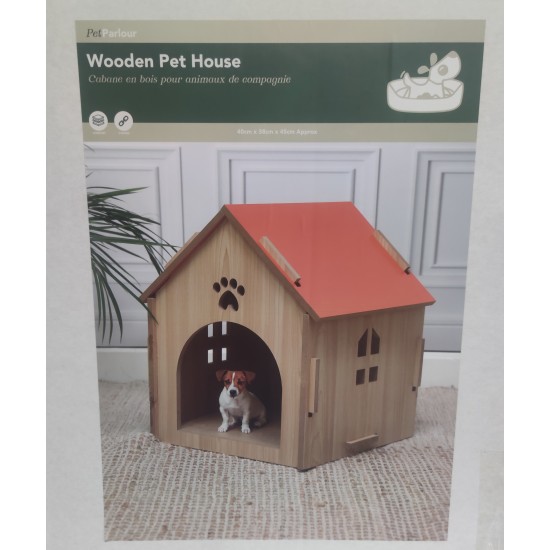 DIY Wooden Cat/Dog House 40x38x45cm