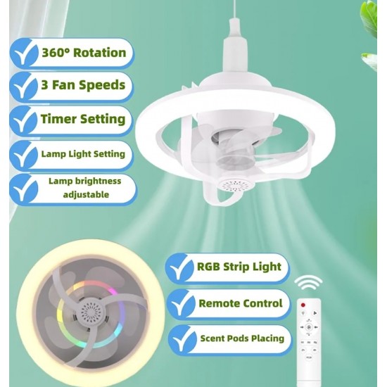 CEILING FAN WITH RGB LED