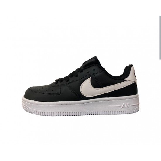 Nike Men's Air Force 1 Black White Sports Shoes