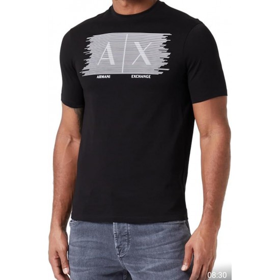 AIX Armani Exchange Stripe Graphic T-Shirt  