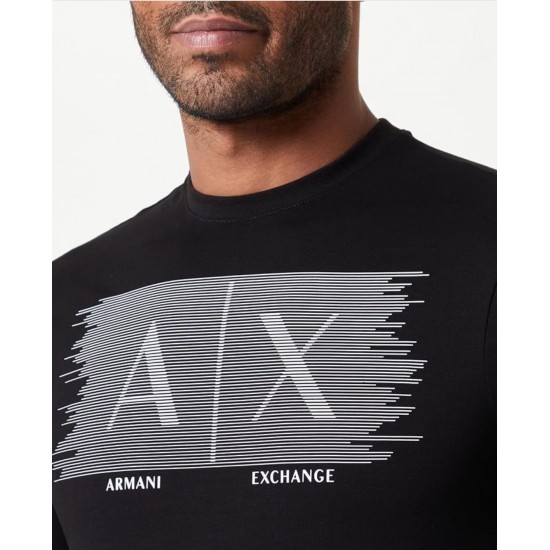 AIX Armani Exchange Stripe Graphic T-Shirt  