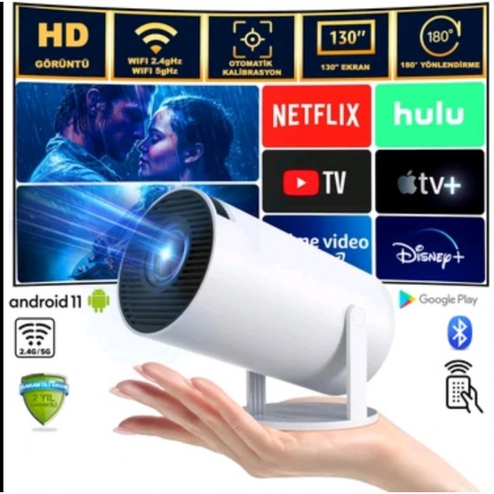 Android HY300 HD Led Mini Portable Smart Projector  