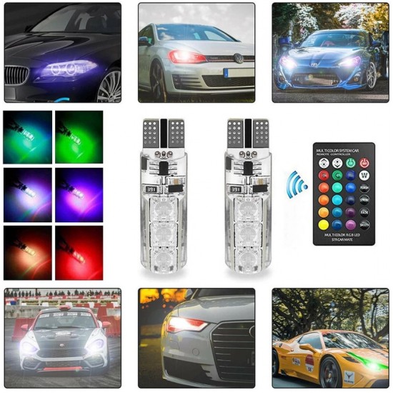 Multi Color Remote Controlled LED Lamp For Car