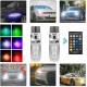 Multi Color Remote Controlled LED Lamp For Car