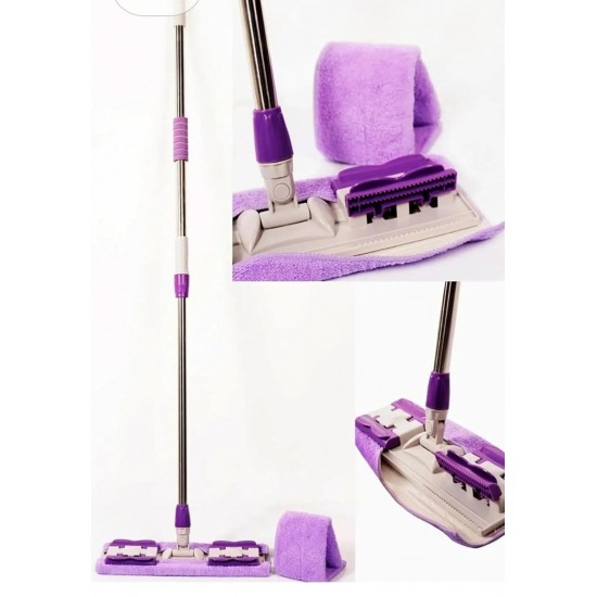 Microfiber Telescopic Peg Mop (Spare Cloth Gift)  