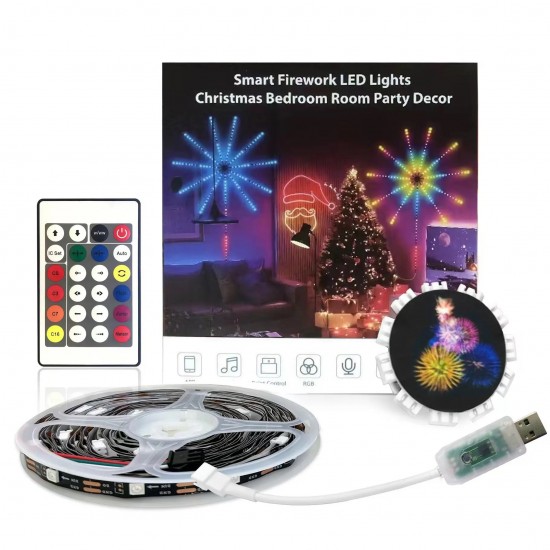 Smart App Control Led Rgb Fireworks Light