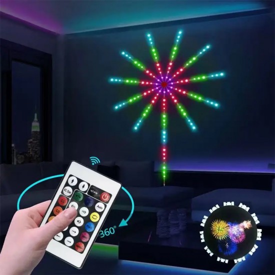 Smart App Control Led Rgb Fireworks Light