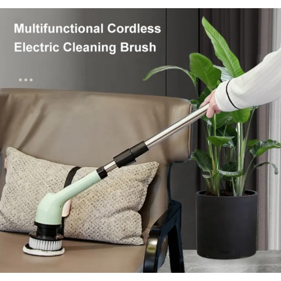 9 in 1  Adjustable Rechargeable Telescopic Brush Scrubber