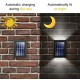 2 Pack Solar LED Double Sided Wall Lamp