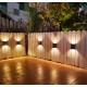 2 Pack Solar LED Double Sided Wall Lamp