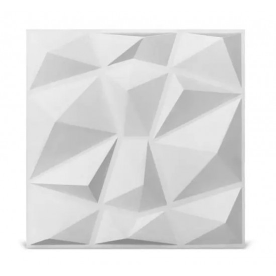 Diamond 3D PVC Wall Decor Panel 30x30cm; (30mmX3m Double Sided Nano Tape Gift)  (12 pieces in each package (1 meters square)