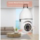 360 Degree Panoramic Wireless IP Bulb Camera