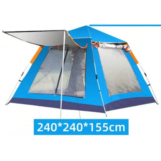 Automatic Pop-up Large (3-5 Person) Camping Tent (240x240x155cm) 