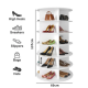 7 Layer 360° Rotating Shoe&Bag Rack