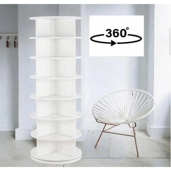 7 Layer 360° Rotating Shoe&Bag Rack