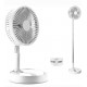 8" Rechargeable Portable Telescopic Fan + Night Light 