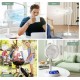8" Rechargeable Portable Telescopic Fan + Night Light 