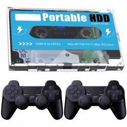 Retro Disk Portable Game Console (2 Joysticks Gift)