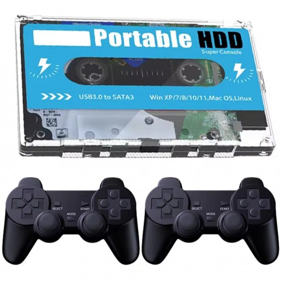 Retro Disk Portable Game Console (2 Joysticks Gift)