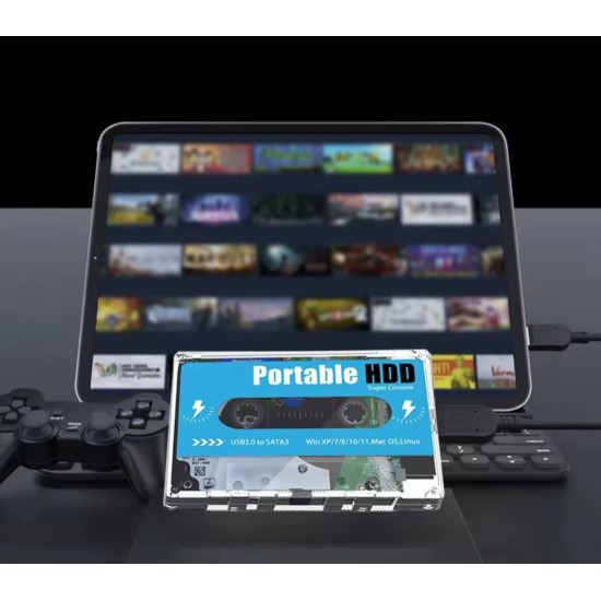 Retro Disk Portable Game Console (2 Joysticks Gift)