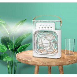 Air Cooler Ice Air Blower Led Light Usb Portable Fan