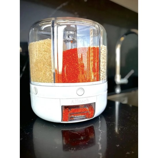 360° Rotatable 6 Compartment Food/Legumes Organizer