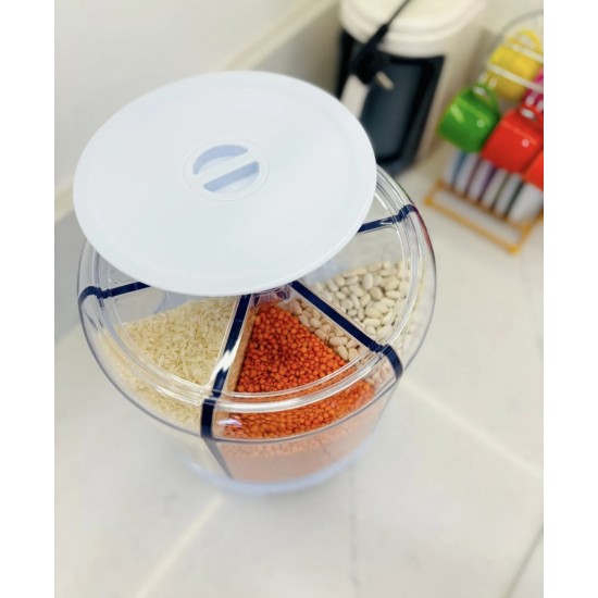 360° Rotatable 6 Compartment Food/Legumes Organizer