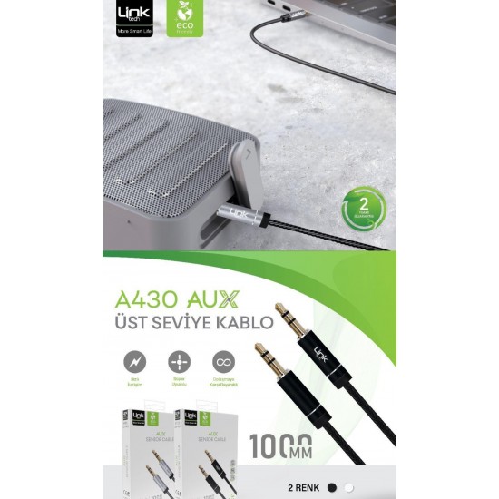 A430 1000mm 3.5mm to 3.5mm AUX Cable