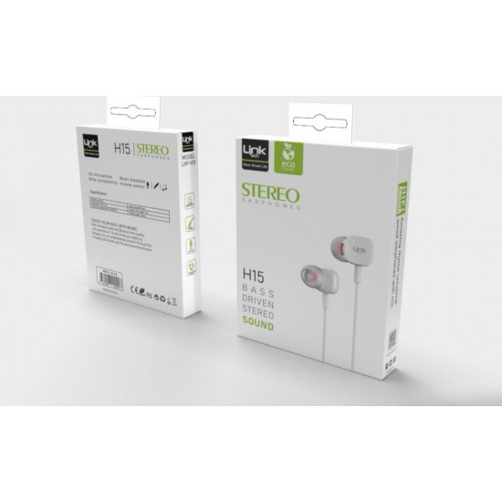 Linktech H15 Kulak İçi Kablolu Mikrofonlu Kulaklık