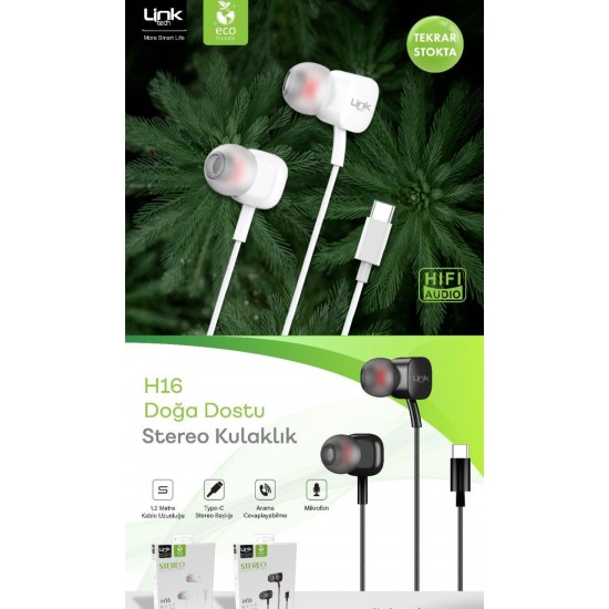 Linktech H16 In-Ear Wired Headphones with Microphone