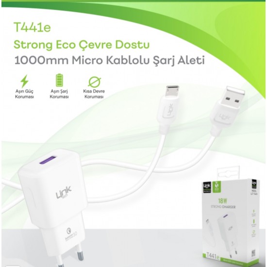 Linktech T441 Strong 18W Micro USB Wired Fast Charger