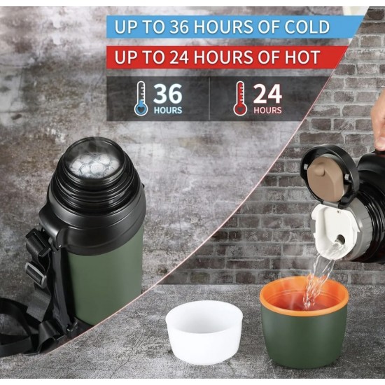 2.5 Liter Stainless Steel Insulated Vacuum Travel Thermos