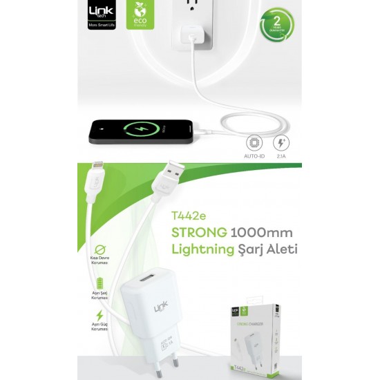 Linktech T442 Strong 10W Lightning Cable iPhone Charger