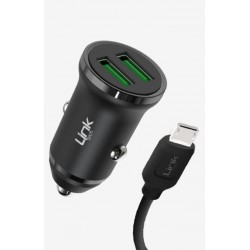 Linktech C481 Eco-Friendly 12W Micro USB Cable Car Charger