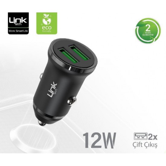 Linktech C481 Eco-Friendly 12W Micro USB Cable Car Charger