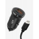 Linktech C485 Eco-Friendly Dual PD 20W Car Charger with Lightning Cable