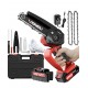 6 Inch Rechargeable Pruning Saw with 3000mah Double Battery and Three Chains