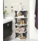 Model X 5-Storey Decorative Patterned Organizer & Shoe Cabinet & Shelf