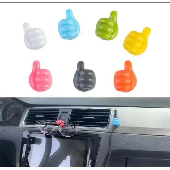 10 Pieces Hand-Shaped Sticker Cable Organiser Holder Clip