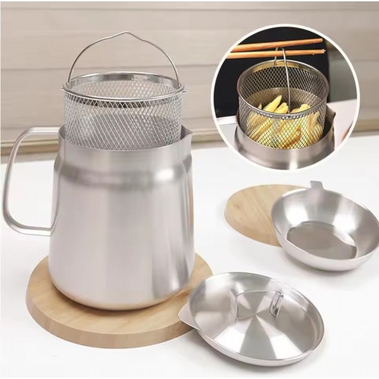 SmartCook Stainless Steel 2L Oil Separator & Frying Pot 