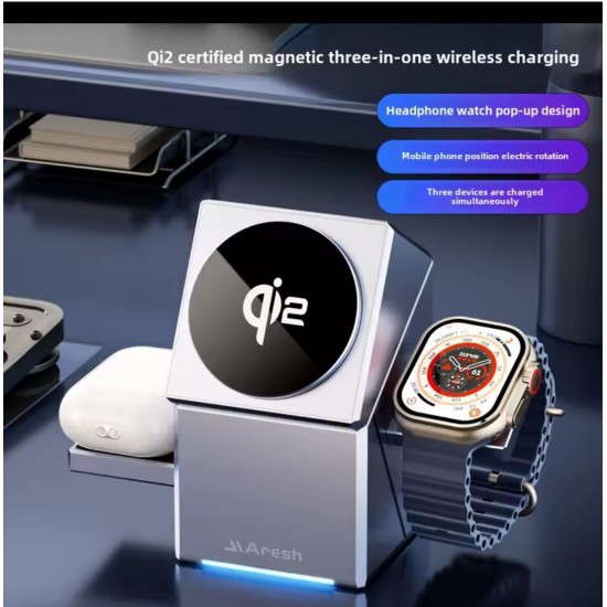 Touch Rotation 3in1 Wireless Charging Station