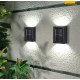 2-Pieces Solar Led Double Sided Wall Lamp