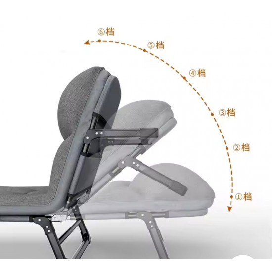 Adjustable Folding Bed (200x66x35cm)