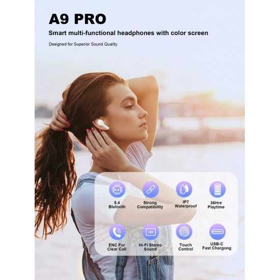 Nebula Buds A9 Pro Touchscreen 110+ Language Translator Earphones