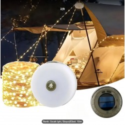 Easy Fold 10 Meter Solar Camping String Lights