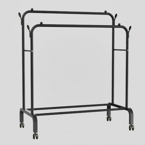 SpaceRack Pro – Double Layer Rolling Clothes Rack
