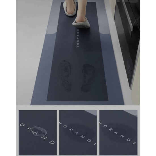 DryStep Max™ | Ultra Absorbent Non-Slip Mat Set (2-Pack) (120x40cm ve 60×40cm)