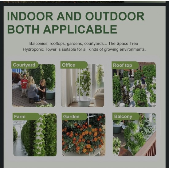 GreenTower Smart Vegetable Growing Tower (5 Layers) (105x53cm)